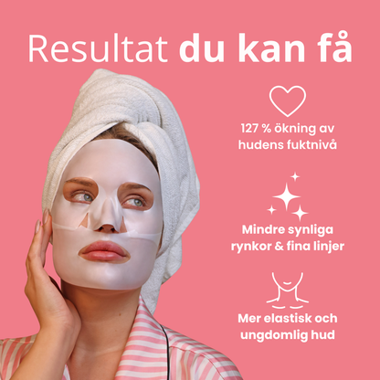 Dypt fuktighetsgivende bio-kollagenmaske